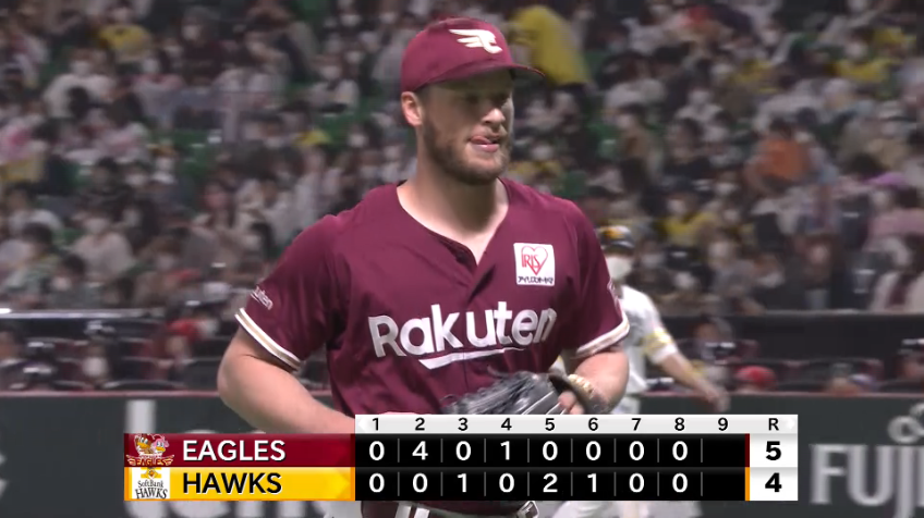 8回裏・Eブセニッツ 3者凡退の好投で1点差を守り抜く!!