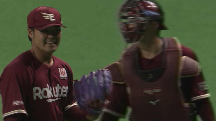 8回裏・E内間 プロ初登板は堂々とした投球で3者凡退!!