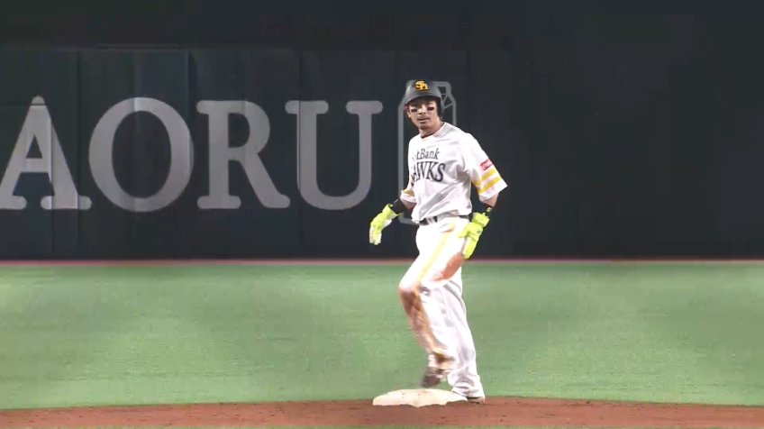 4回裏・H松田 今シーズン2個目の盗塁を決める!!