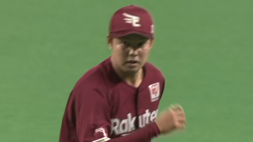 8回裏・E森原 F万波からズバッと決まる直球で見逃し三振を奪う!!