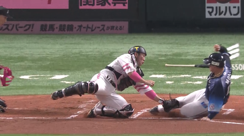 1回表・H柳田 レーザービームで追加点を阻止する!!