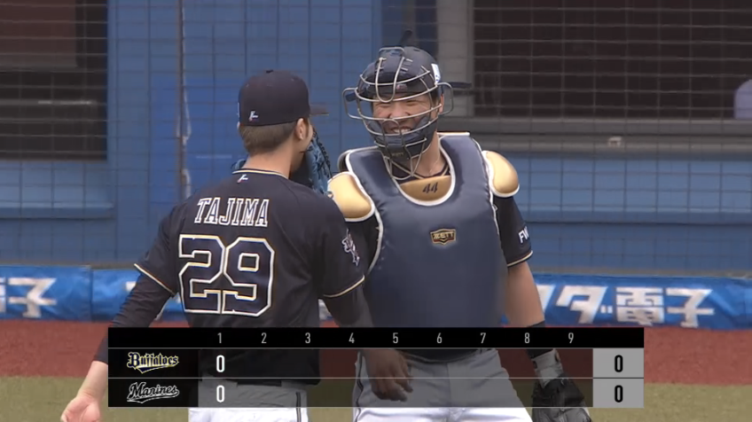 1回裏・B田嶋 こちらも負けじと初回3者凡退に抑えるピッチング!!