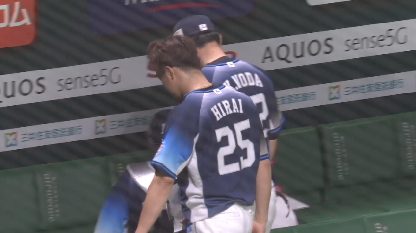 6回裏・L平井 三振を奪い逆転を防ぐ!!