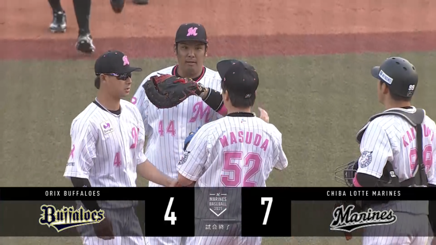 9回表・M益田 最終回は3人で抑えて勝利を飾る!!