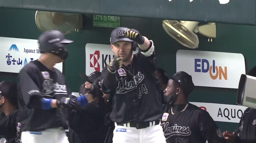 5回表・Mレアード 2試合連続の一発で試合を振り出しに戻す!!