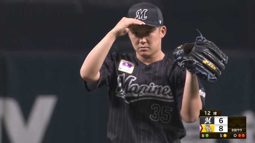 8回裏・M鈴木 プロ入り初リリーフ登板で3者凡退に抑える好投!!