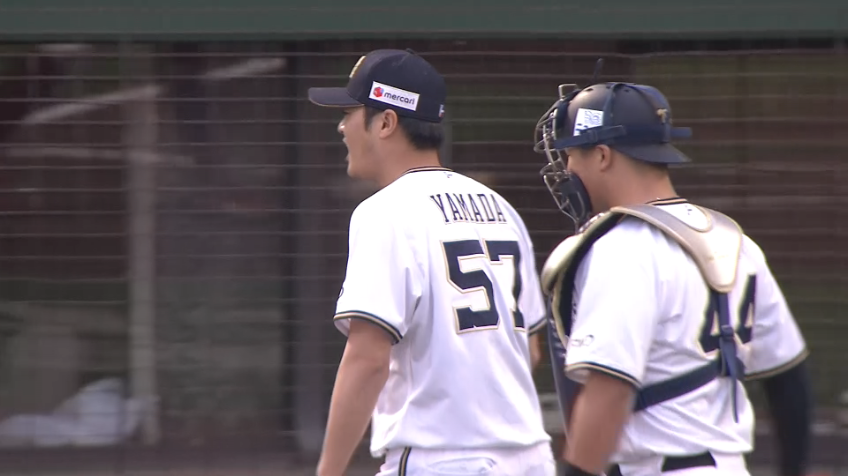 7回表・B山田 ピンチで登板し見事無失点で切り抜ける!!