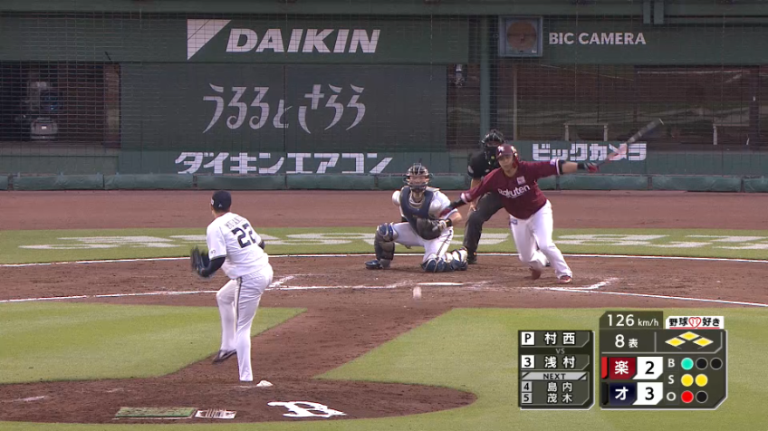 8回表・B村西 1アウト満塁の場面でゲッツーに打ち取りピンチを切り抜ける!!