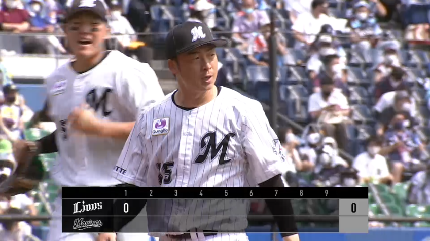 1回表・M美馬 直球でピンチを抑える!!