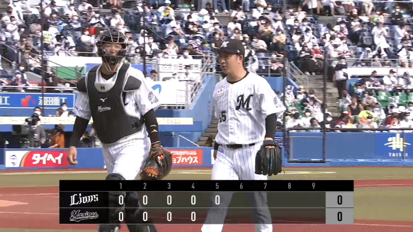 5回表・M美馬 5回を投げ無失点!!