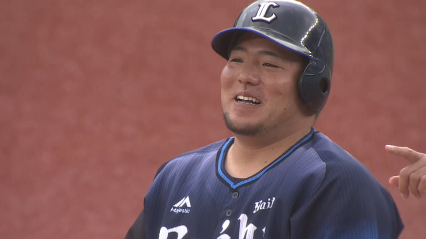 8回表・L山川 追加点となるタイムリーヒット!!