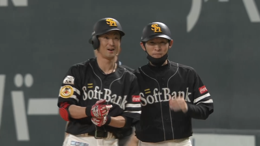 7回表・H明石 センターへの2点タイムリーヒットで試合を振り出しに戻す!!