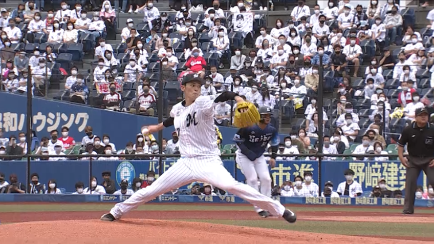 1回表・M佐々木朗 山川からプロ初三振を奪う!!