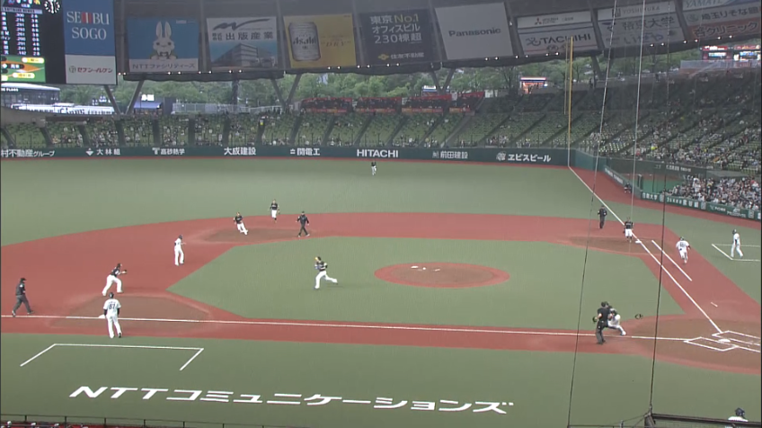 1回裏・L源田 相手のミスを突き先制!!