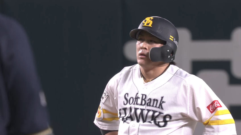 1回裏・H甲斐 今季4個目の盗塁成功!!