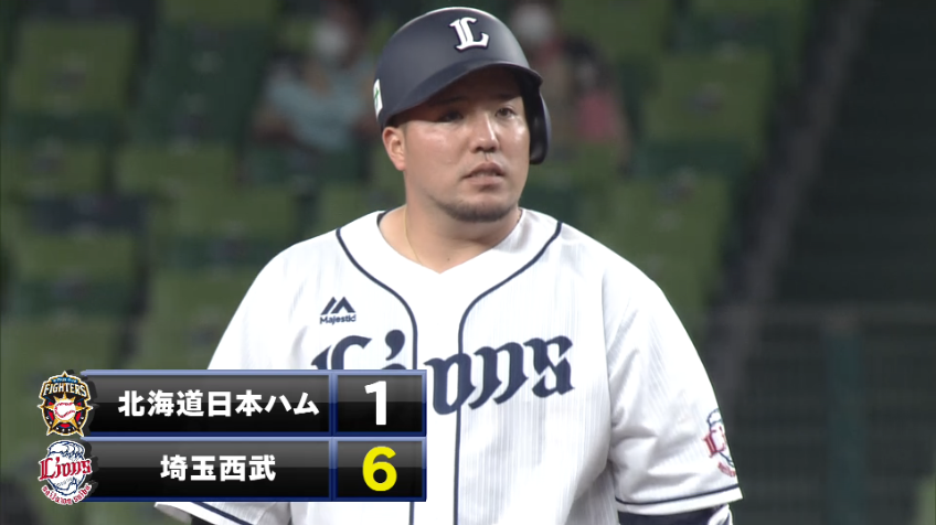 8回裏・L山川 センターへのタイムリー2ベースヒット!!