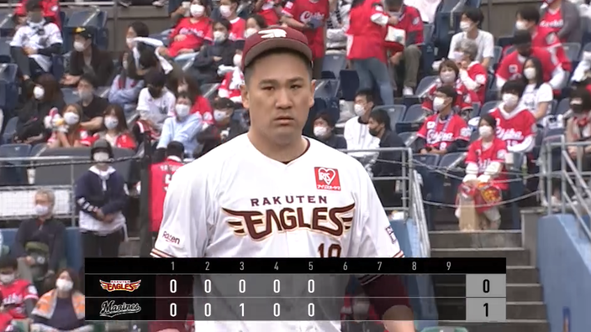 5回裏・E田中 5回まで1失点の好投!!