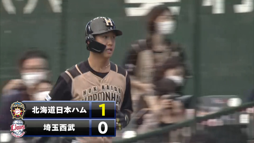 3回表・F平沼 ピッチャーゴロの間にランナーが還り先制点を挙げる!!