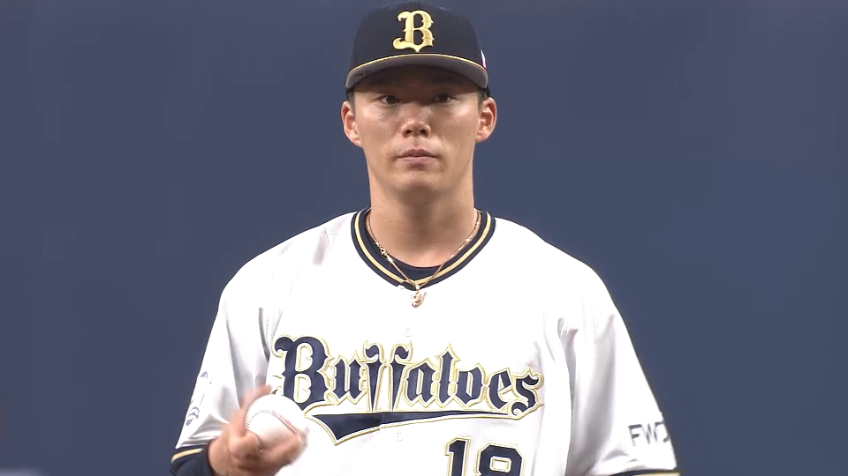 3回表・B山本 フォークで空振り三振を奪いピンチを脱する‼