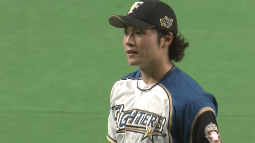 7回表・F伊藤 7回までを1失点で抑え、勝ち投手の権利を得てマウンドを降りる!!