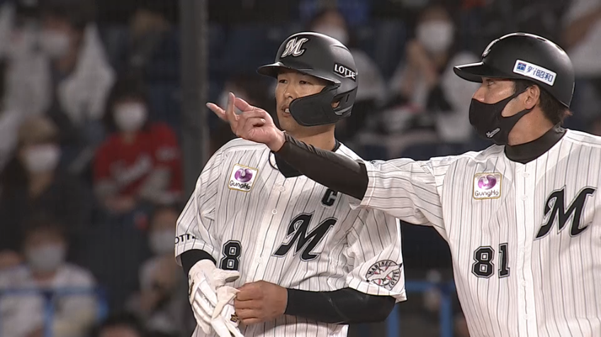 5回裏・M中村 ハッピーバースデー!! 点差を詰めるタイムリー!!