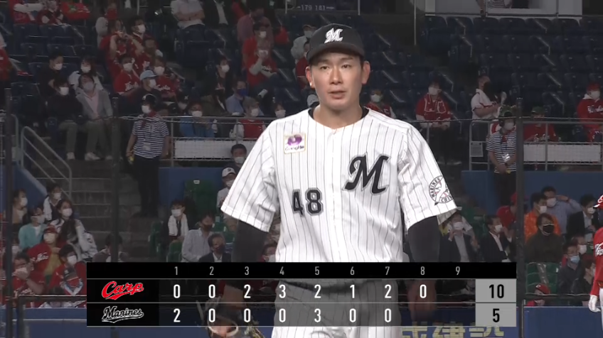 8回表・M中村稔 この日初めて3者凡退を奪う!!