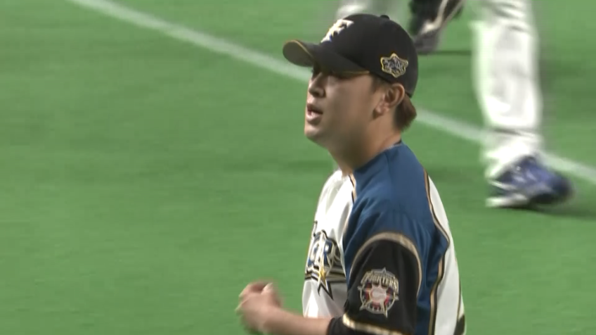 5回表・F河野 満塁の大ピンチで登板すると、見事ダブルプレーに打ち取り追加点を許さない!!