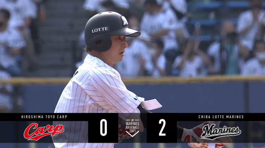 2回裏・M藤岡 連続タイムリーで追加点!! センターへのタイムリーヒット!!