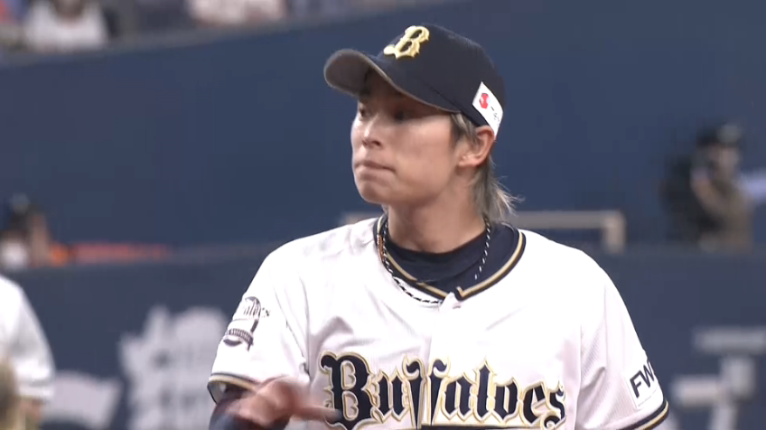 2回表・B山岡 大きく曲がる変化球で空振り三振!!