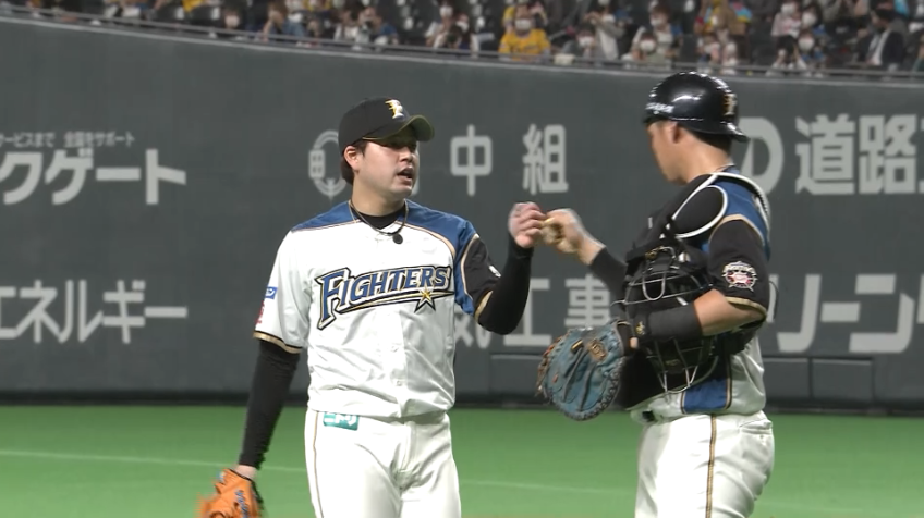 8回表・F堀 ピンチを招くも三振を奪い無失点に抑える!!