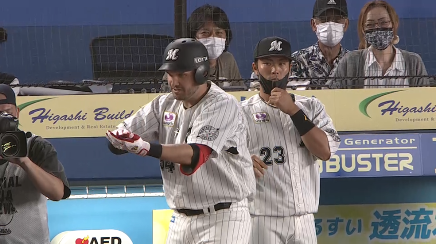 5回裏・Mレアード 左中間に第14号ホームランを放つ!!