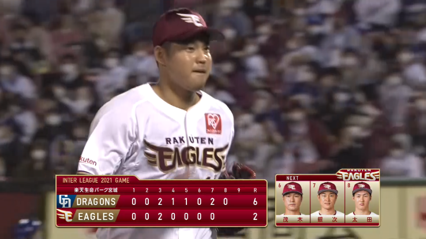 8回表・E森原 この回2つの三振を奪いきっちり3人で抑える!!