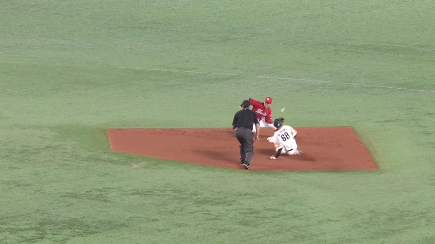 3回裏・H三森 俊足を披露し見事盗塁を成功させる!!