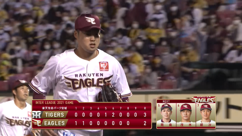 9回表・E森原 3者凡退に抑える完璧なピッチングを見せる!!