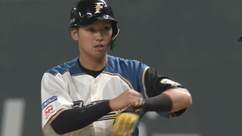 4回裏・F石川亮 レフトへのタイムリーヒットを放つ!!