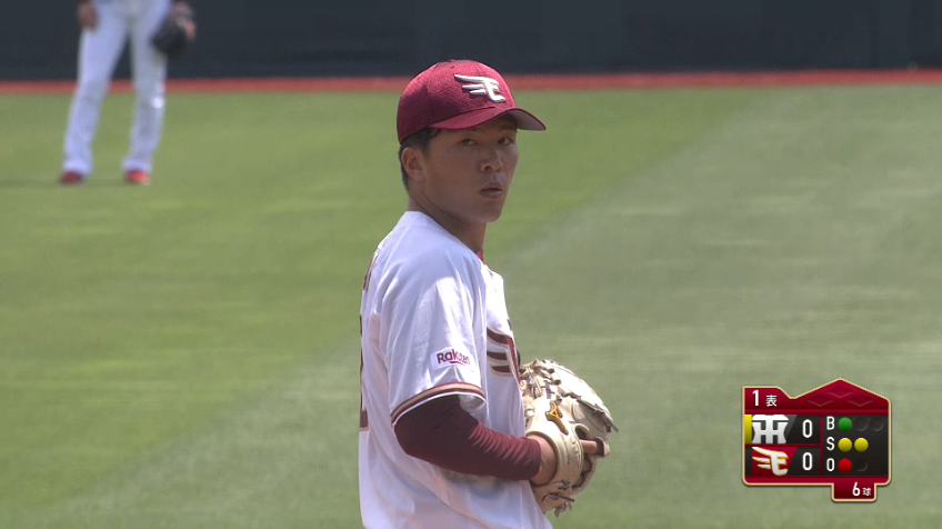 1回表・E早川 見逃し三振を奪い上々な立ち上がりを見せる!!