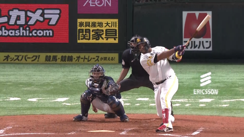 7回裏・Hバレンティン 2打席連続となる2ランホームラン!!