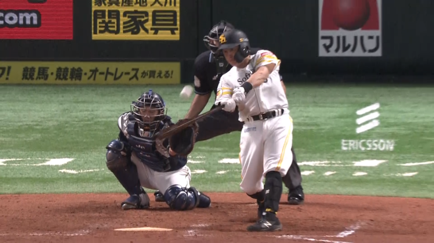 8回裏・H川島 2点差に迫る今季第2号のソロホームラン!!