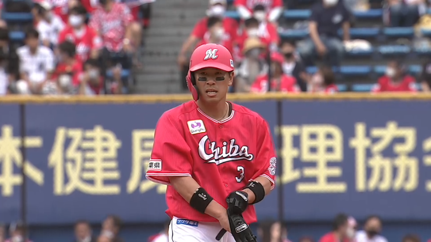 1回裏・M角中 4番のタイムリーエンタイトル2ベースヒットで先制に成功!!