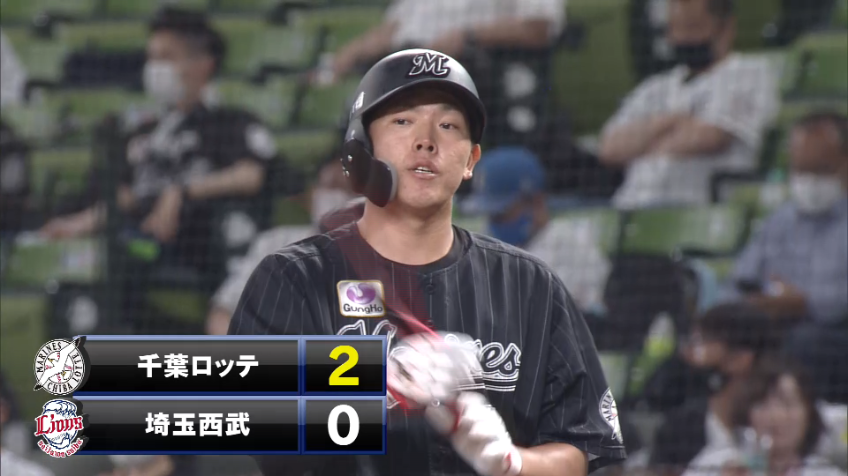 4回表・M安田 変化球を捉えてタイムリーヒット!!