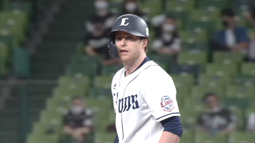 1回裏・Lスパンジェンバーグ ライトへのタイムリー2ベース!!