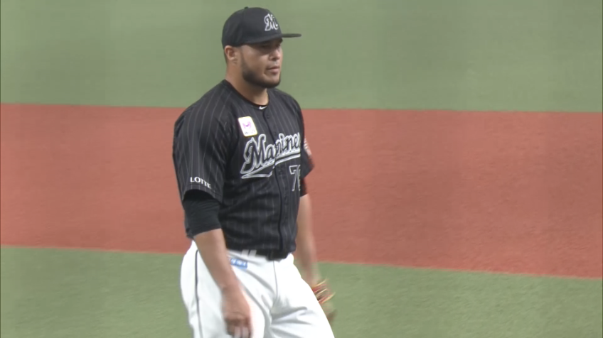 5回裏・Mフローレス 3球三振でピンチを切り抜ける!!