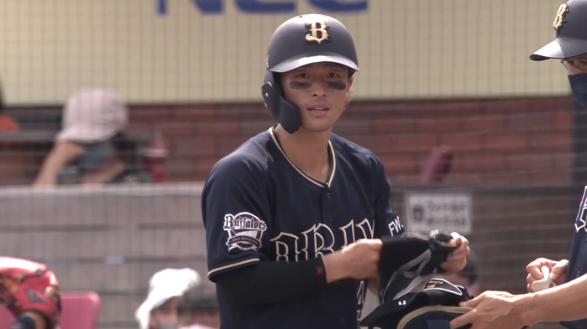 5回表・B福田 ライト前へ運び、本日両チーム最速マルチヒット達成!!