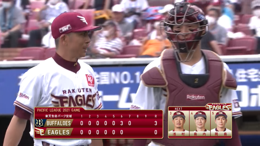 7回表・E福山 ピンチを作るも無失点で切り抜ける!!