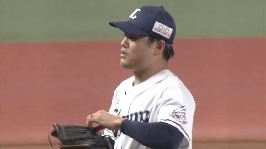 1回表・L松本 先制のピンチを迎えるも三振で抑える!!