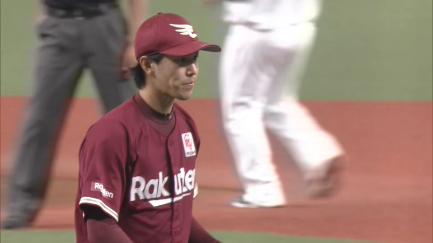 1回裏・E岸 立ち上がりにピンチを招くが先制を許さない投球!!