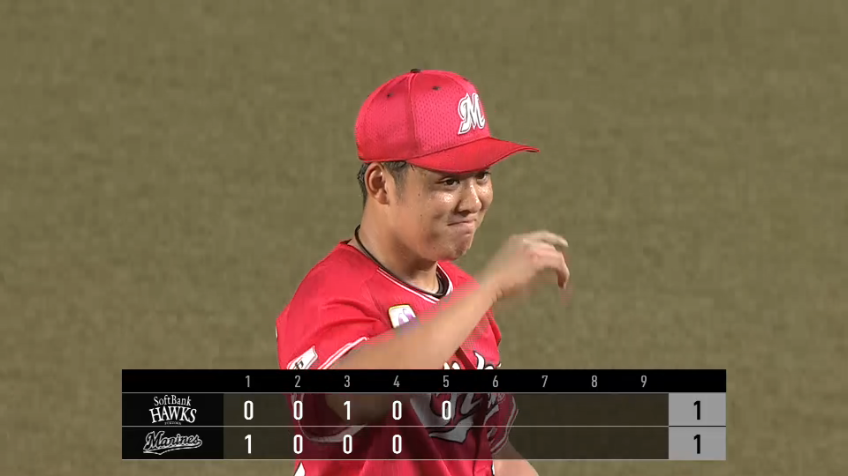 5回表・M鈴木 2アウトランナー1,2塁のピンチを2者連続となる三振で切り抜ける!!