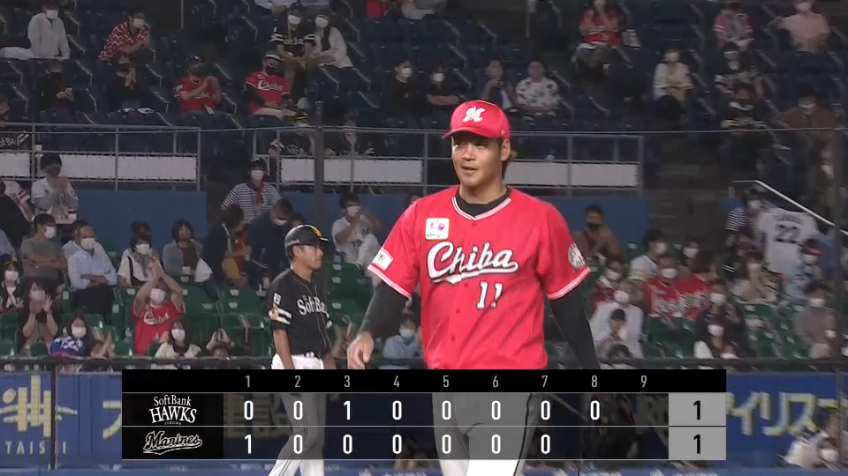 8回表・M佐々木 2アウトランナー満塁のピンチをセカンドゴロで切り抜ける!!