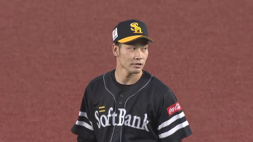 4回裏・H武田 体勢を崩されながらも打者をアウトにする好プレイ!!