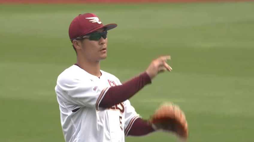 4回表・E茂木 固い守備!! ホームへの好返球で俊足ランナーを刺し先制点を渡さない!!